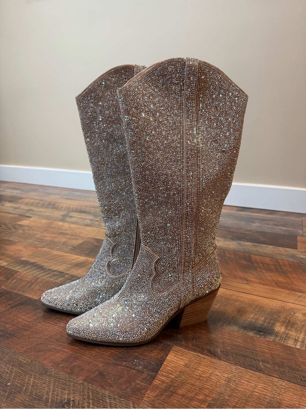 Matisse Nashville Western Embellished Glitter Cowboy Boots